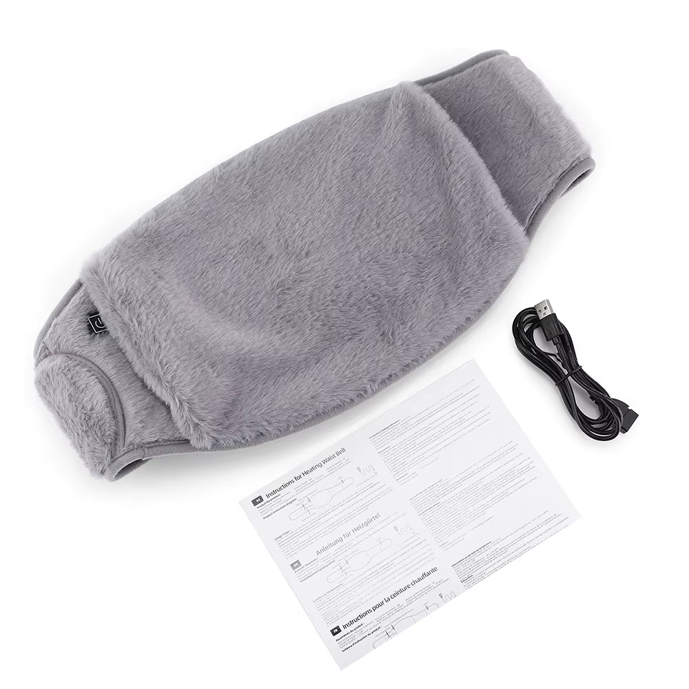 3-in-1 Electric Graphene Heating Pad - USB Rechargeable Uterine, Hand, and Waist Warmer with 3 Heat Levels