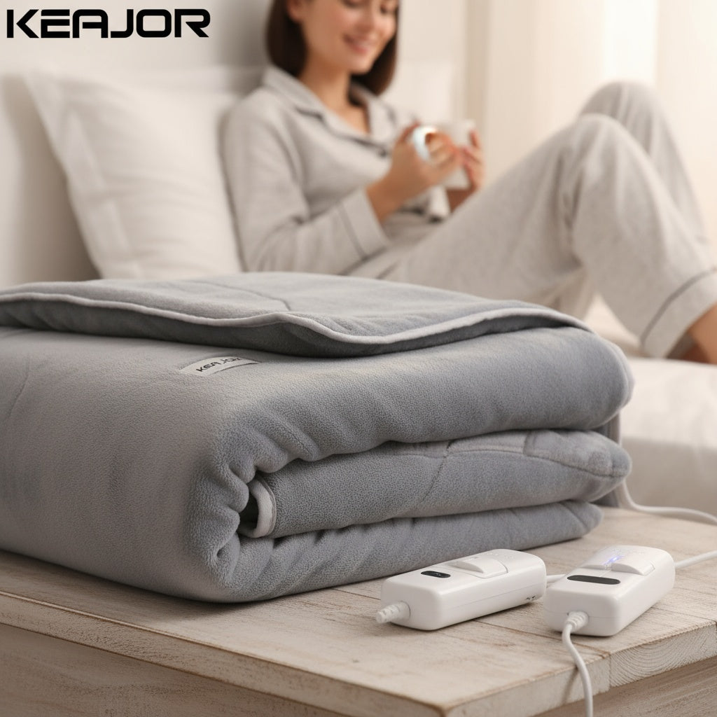 Sur-matelas chauffant bi zone électrique