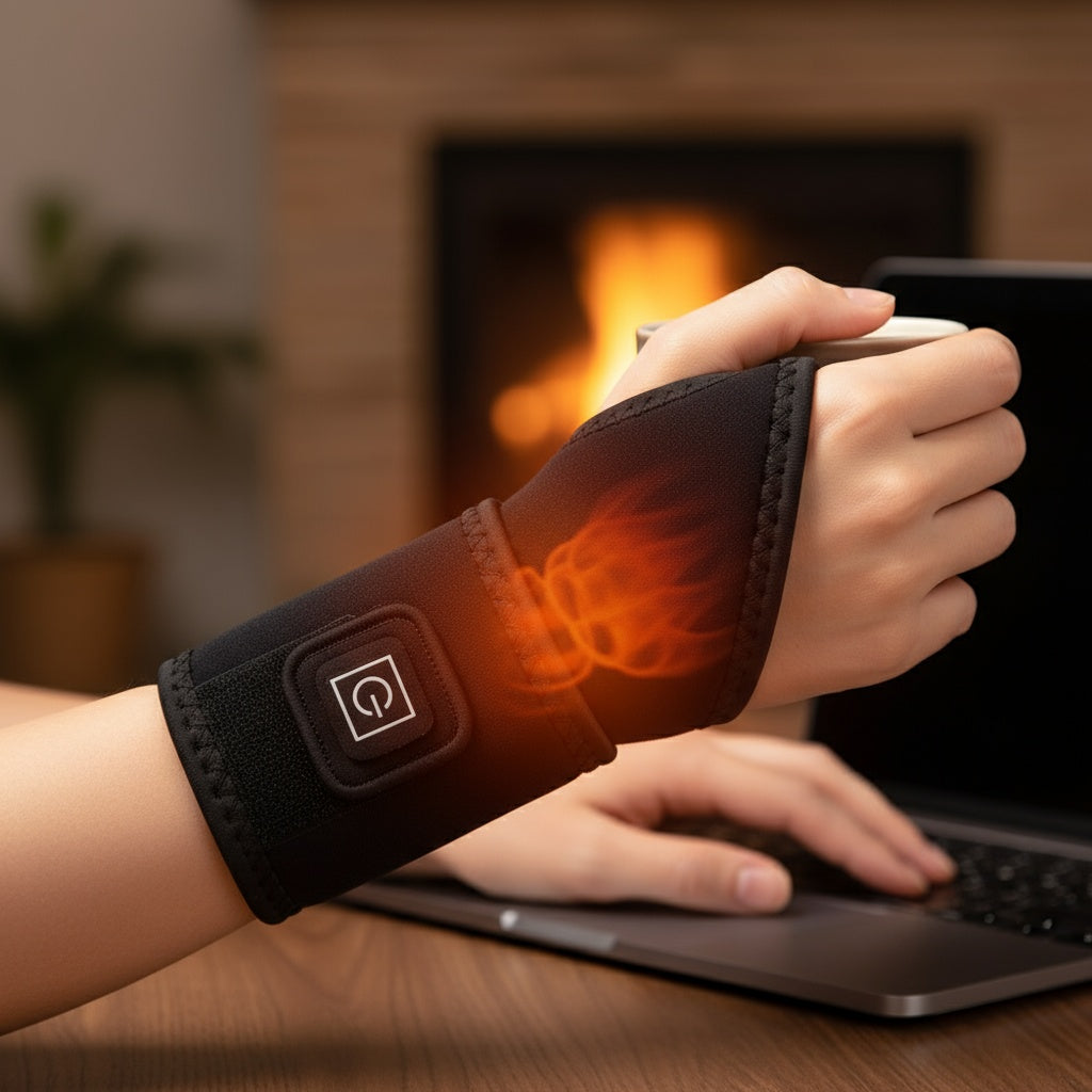 Attelle chauffante vibrante