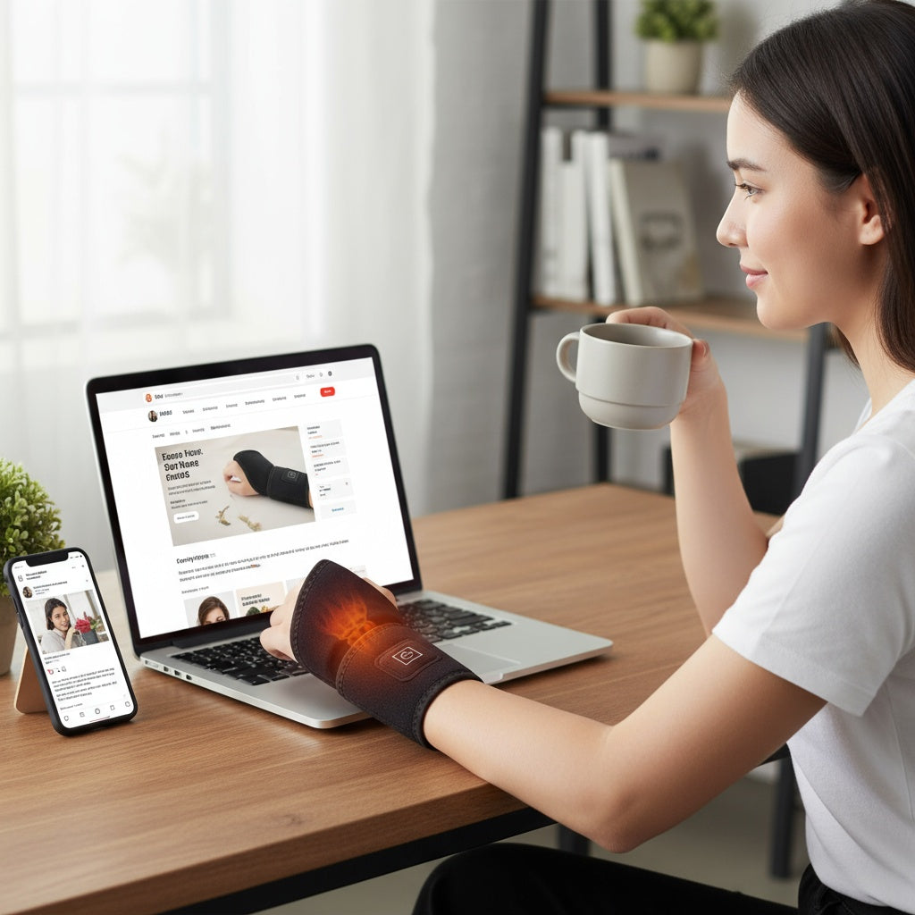 Attelle chauffante vibrante