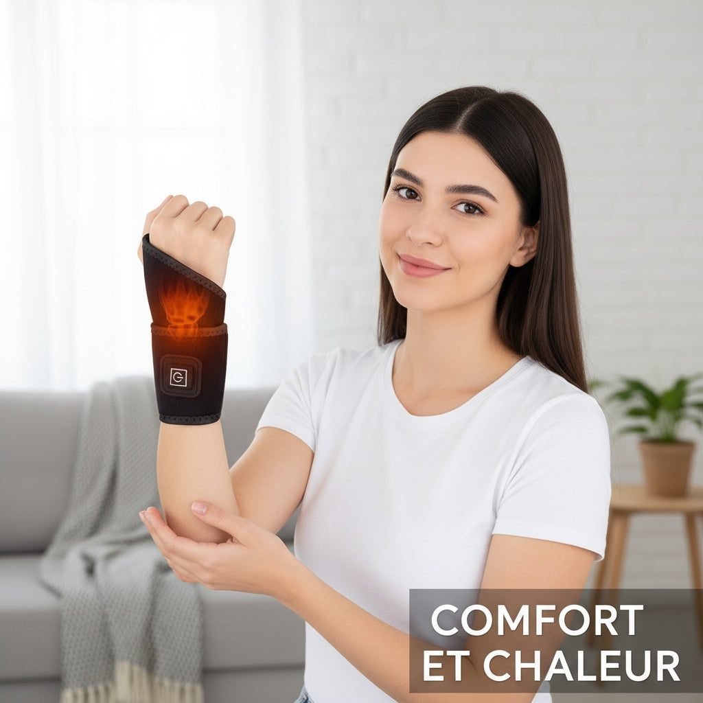Attelle chauffante vibrante