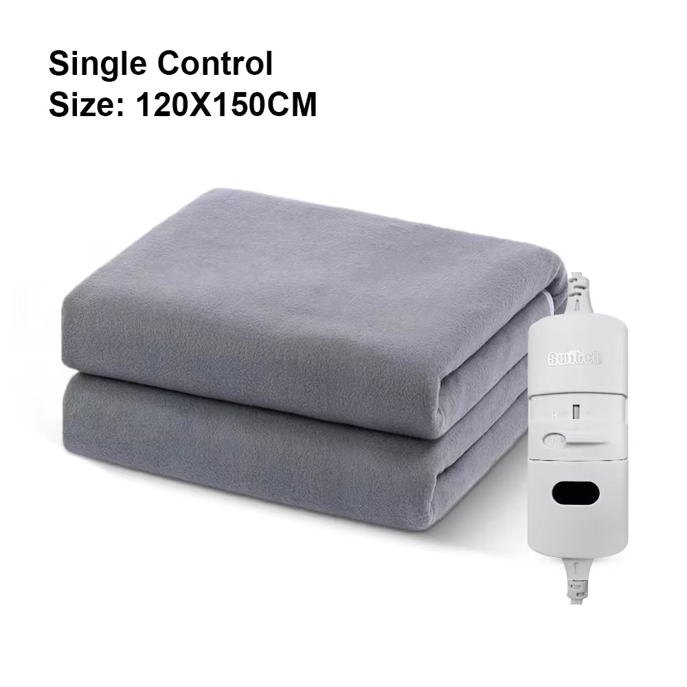 Stay Cozy All Night: 220V Thicker Electric Heating Blanket with Automatic Thermostat for Ultimate Comfort