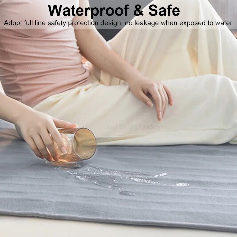 Stay Cozy All Night: 220V Thicker Electric Heating Blanket with Automatic Thermostat for Ultimate Comfort