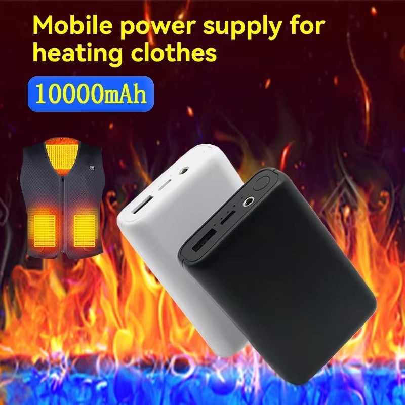 20000Mah Power Bank USB Charger Fast Charging Portable External Battery Pack Heating Vest Jacket Scarf Socks Glove Equipment