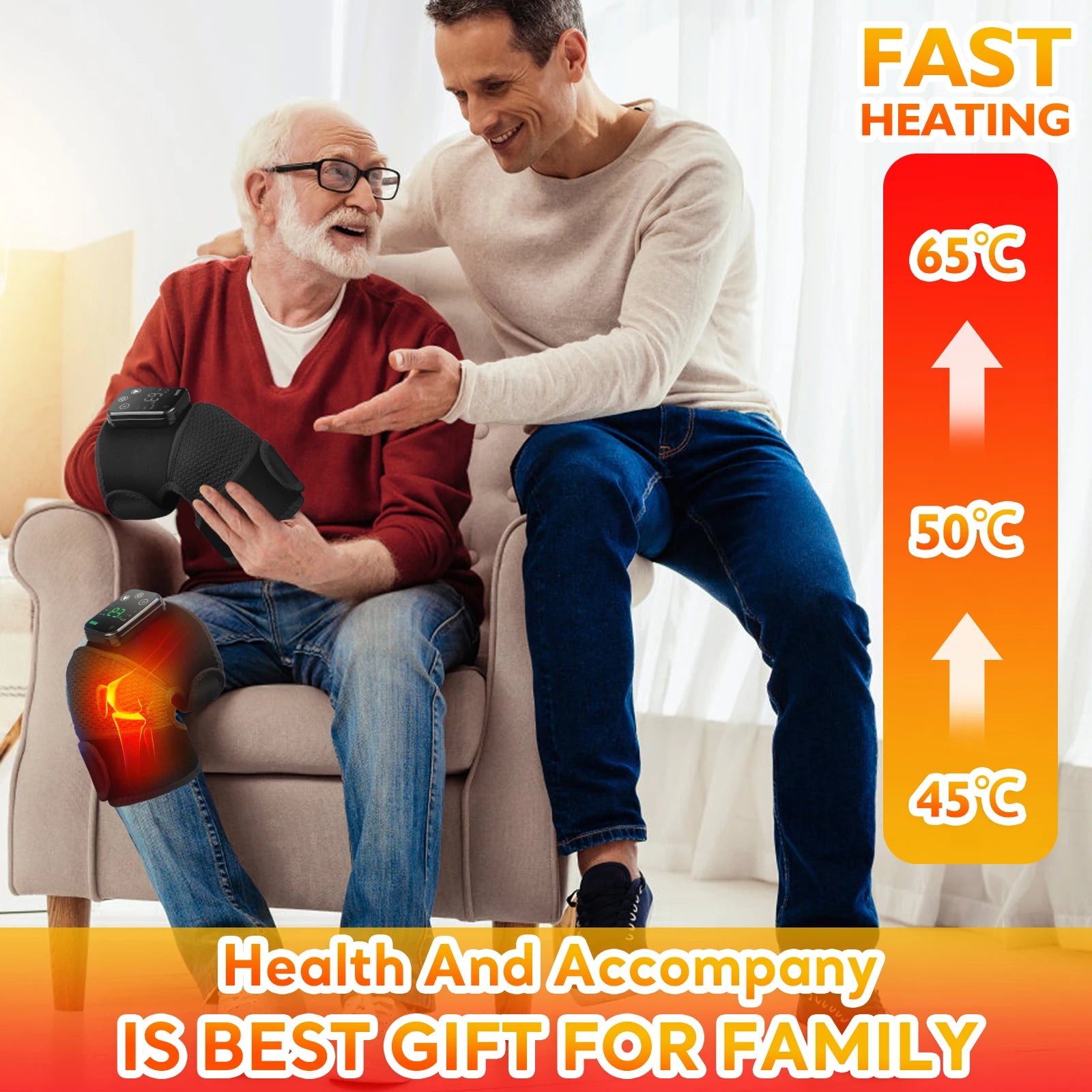 Revolutionary 3-in-1 Heated Knee and Shoulder Massager for Ultimate Muscle Relaxation and Joint Care