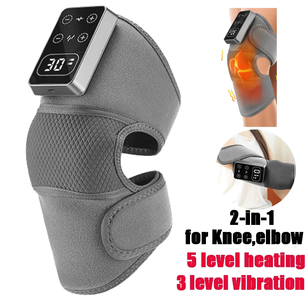 Revolutionary 3-in-1 Heated Knee and Shoulder Massager for Ultimate Muscle Relaxation and Joint Care